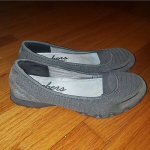 Skechers gray Slip-On Flats